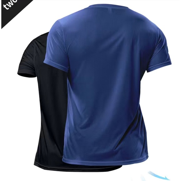 *CUSTOM* 2-2 Packs (1Xl and 1Large) Mens Quick Drying Compression Workout Shirts - Picture 2 of 11